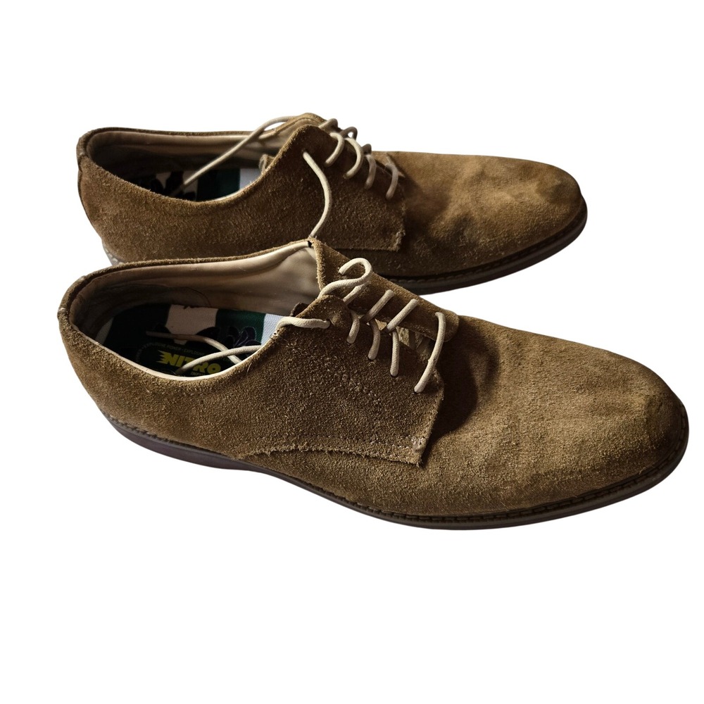 G.H. Bass & Co Men's Pasadena Suede Derby Shoes Brown Size 13D